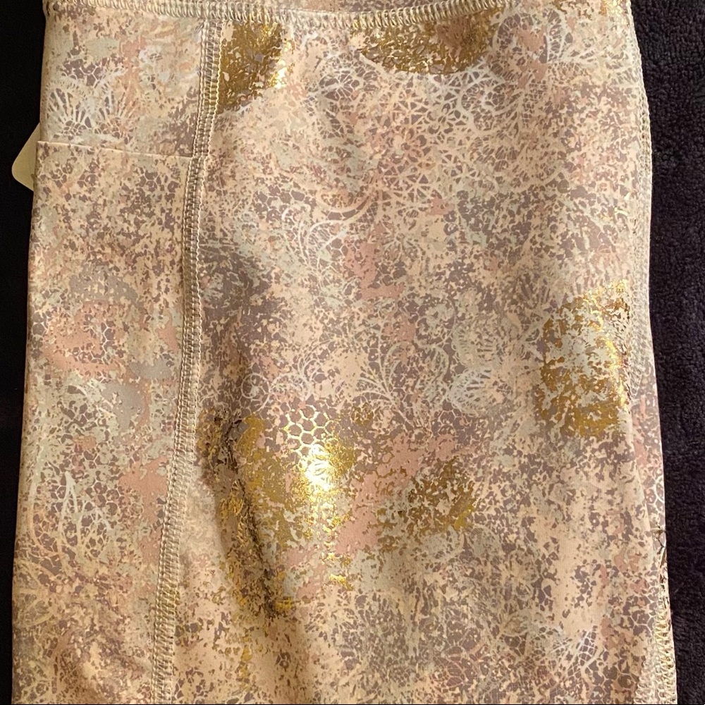 NEW Super Beautiful Luxury pink gold active yoga pants - Picture 10 of 10